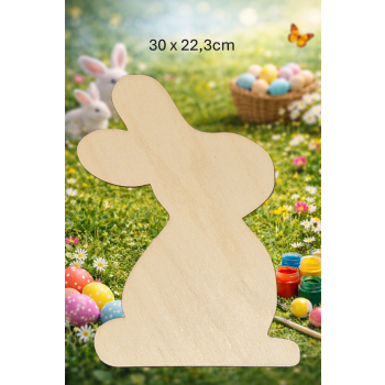 Królik 3 30cm "pluszak", królik 30cm "pluszak", sklejka 3mm